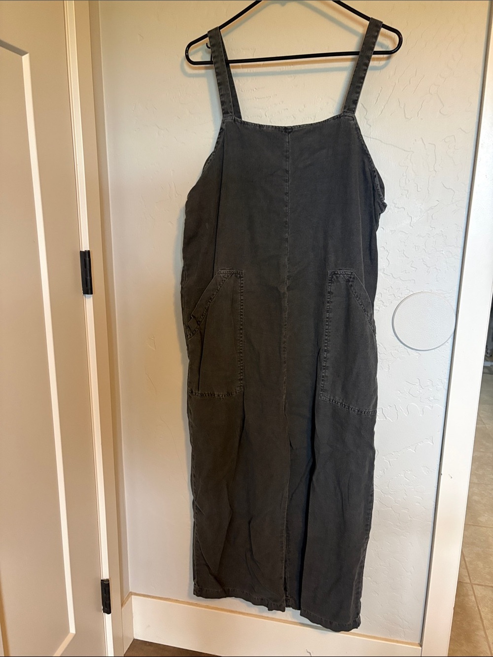 Universal Thread Charcoal Straight-Leg Utility Jumpsuit